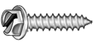 Concrete screws hex head