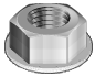 Flange nut serrated