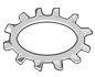 Metric external tooth lock washers