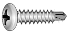 Phillips pan head self drilling